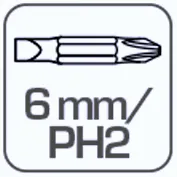 DVOSTRANI BIT ZA ODVIJAČ 6 MM PH2.webp
